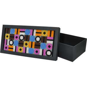 ske med konfekt, alle materialer til denne pung