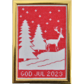 God jul 2023, alle materialer til dette billede, uden ramme