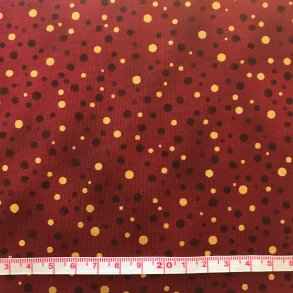 julestof rd med guld