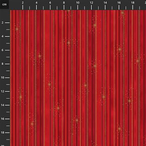 julestof rd med guld