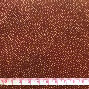 julestof rd med guld