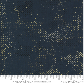 Patchworkstof, Zen Chic, spotted, navy