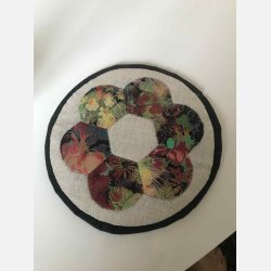 Kaffebrik med blomst