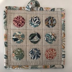 Grydelapper med cirkler