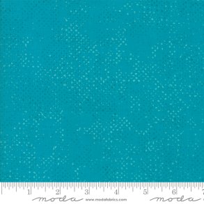 Patchworkstof, Zen Chic, spotted, turquoise