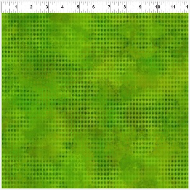 Patchworkstof, gr�nt, Dit Dot