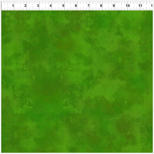 Patchworkstof, gr�nt, Dit Dot