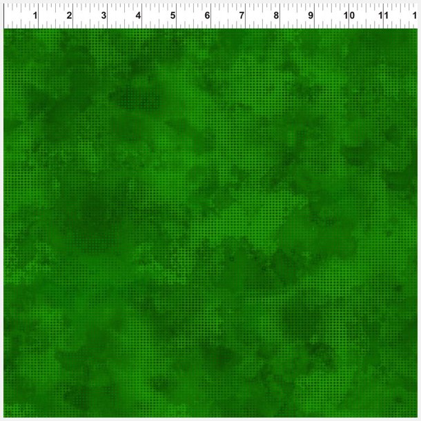 Patchworkstof, gr�nt, Dit Dot