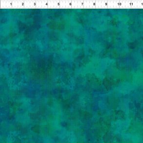 Patchworkstof, gr�nt, Dit Dot