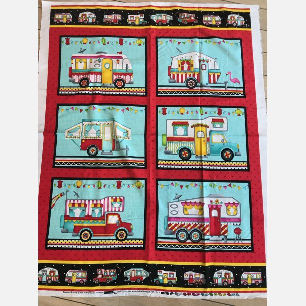 Patchworkstof, Panel, campingvogne