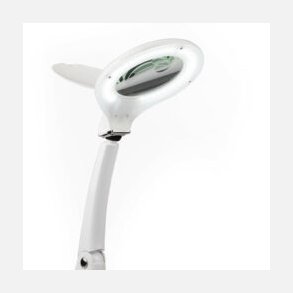 LED lampe med forstrrelsesglas og lup