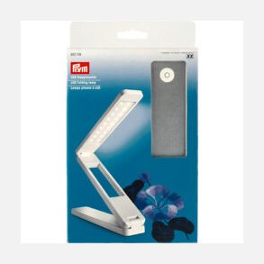 LED Foldelampe hvid/slv