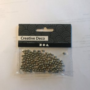 Perler guld, 4mm