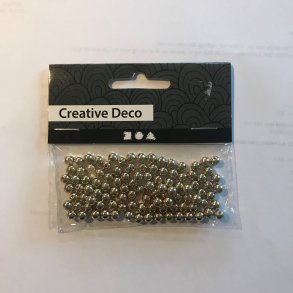 Perler guld, 5mm