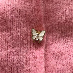 Clip on knapper, sommerfugl