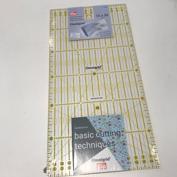 Prym Firkant linial 15 x 30 cm 