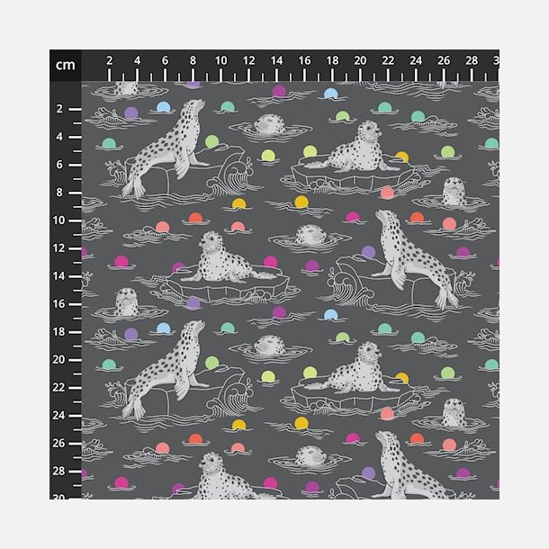 Patchworkstof, Tula Pink, Graywork