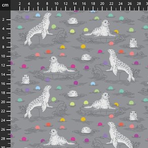 Patchworkstof, Tula Pink, Graywork