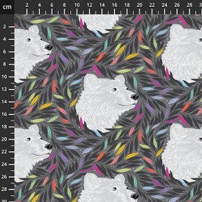 Patchworkstof, Tula Pink, Graywork