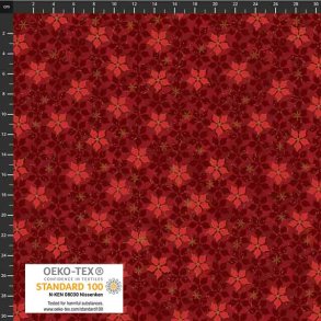 Patchworkstof, julestof med guld